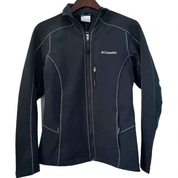 Columbia Women's Soft Shell Jacket Black Sz S - Picture 1 of 6